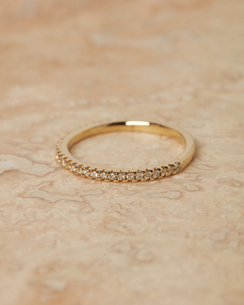 Pavé Diamond Half Eternity Band (0.25ct)