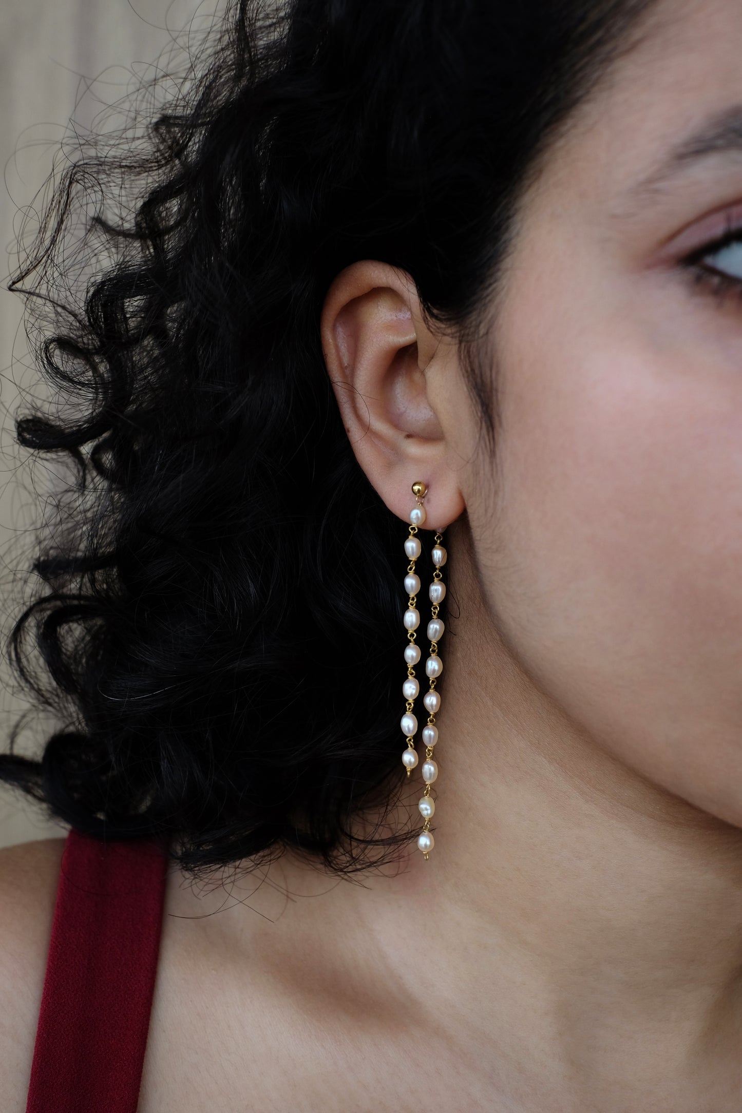 Link Pearl Earrings