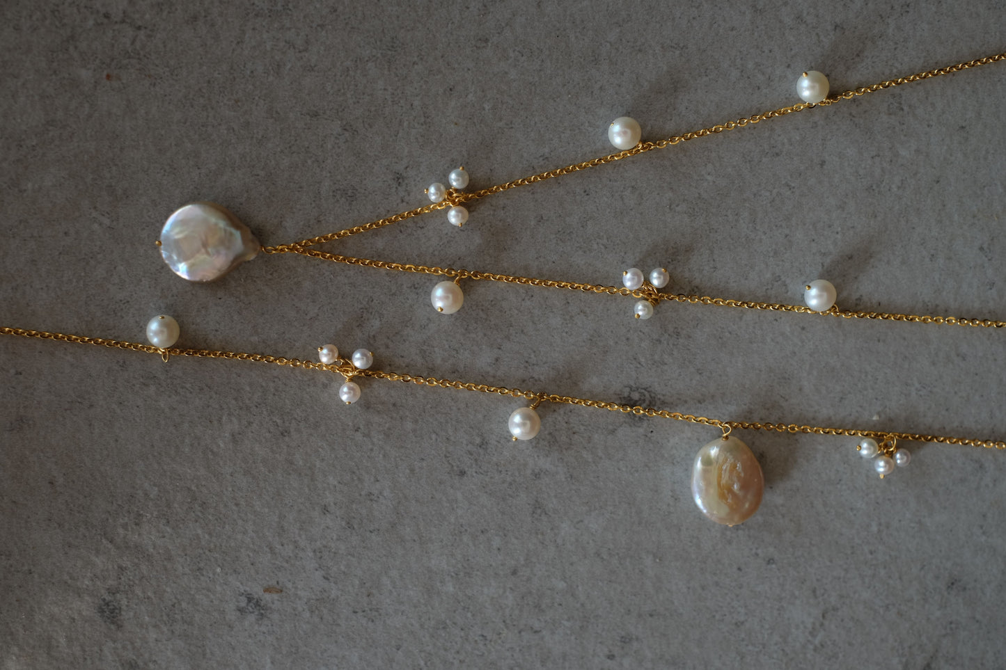 Mismatched Pearl Necklace