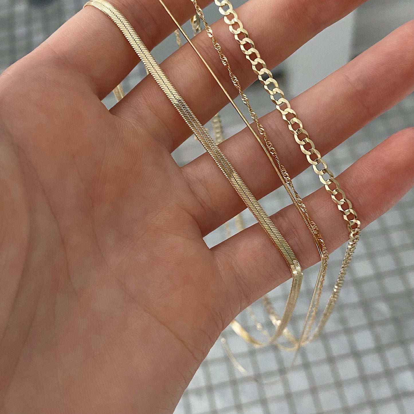 Herringbone Chain Necklace