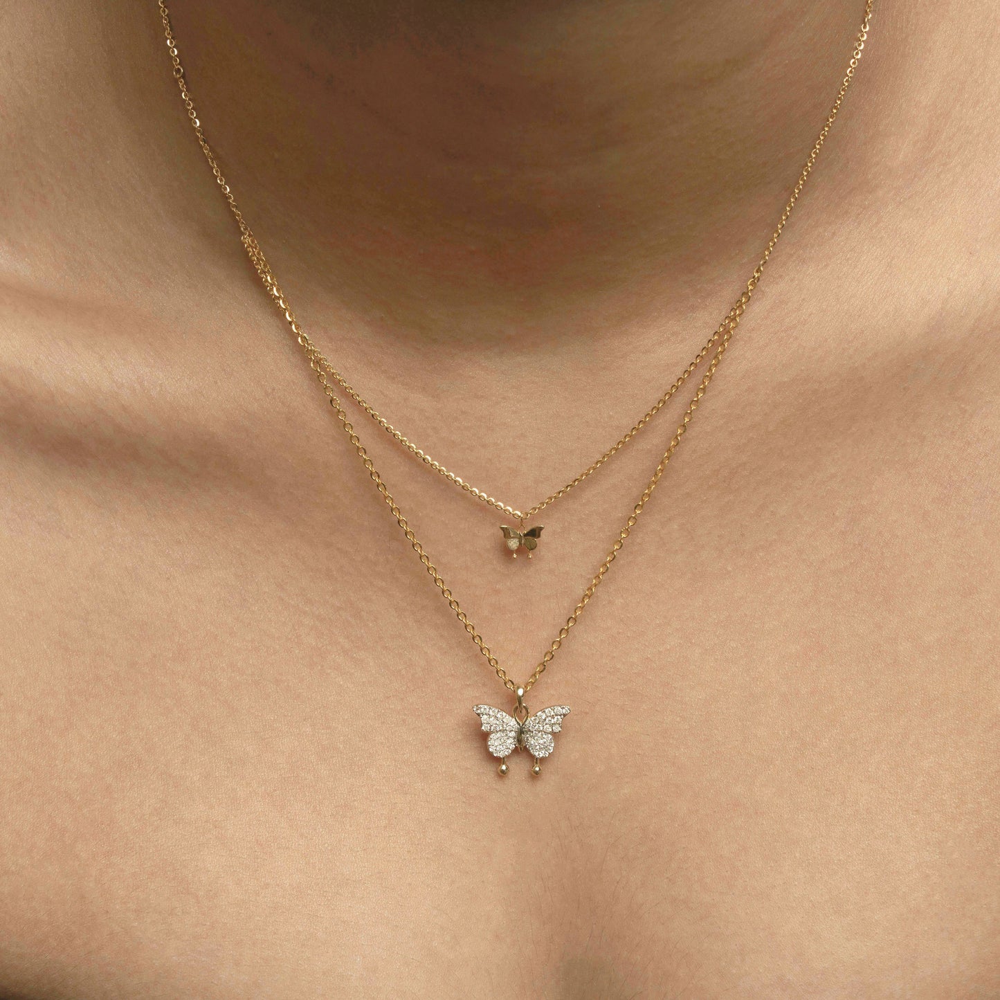 Butterfly Diamond Necklace