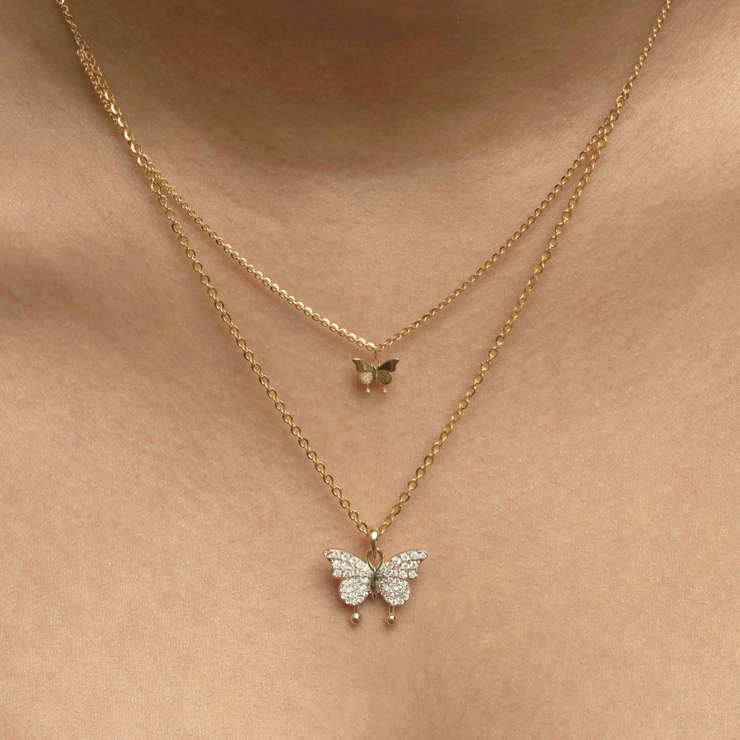 Butterfly Diamond Necklace