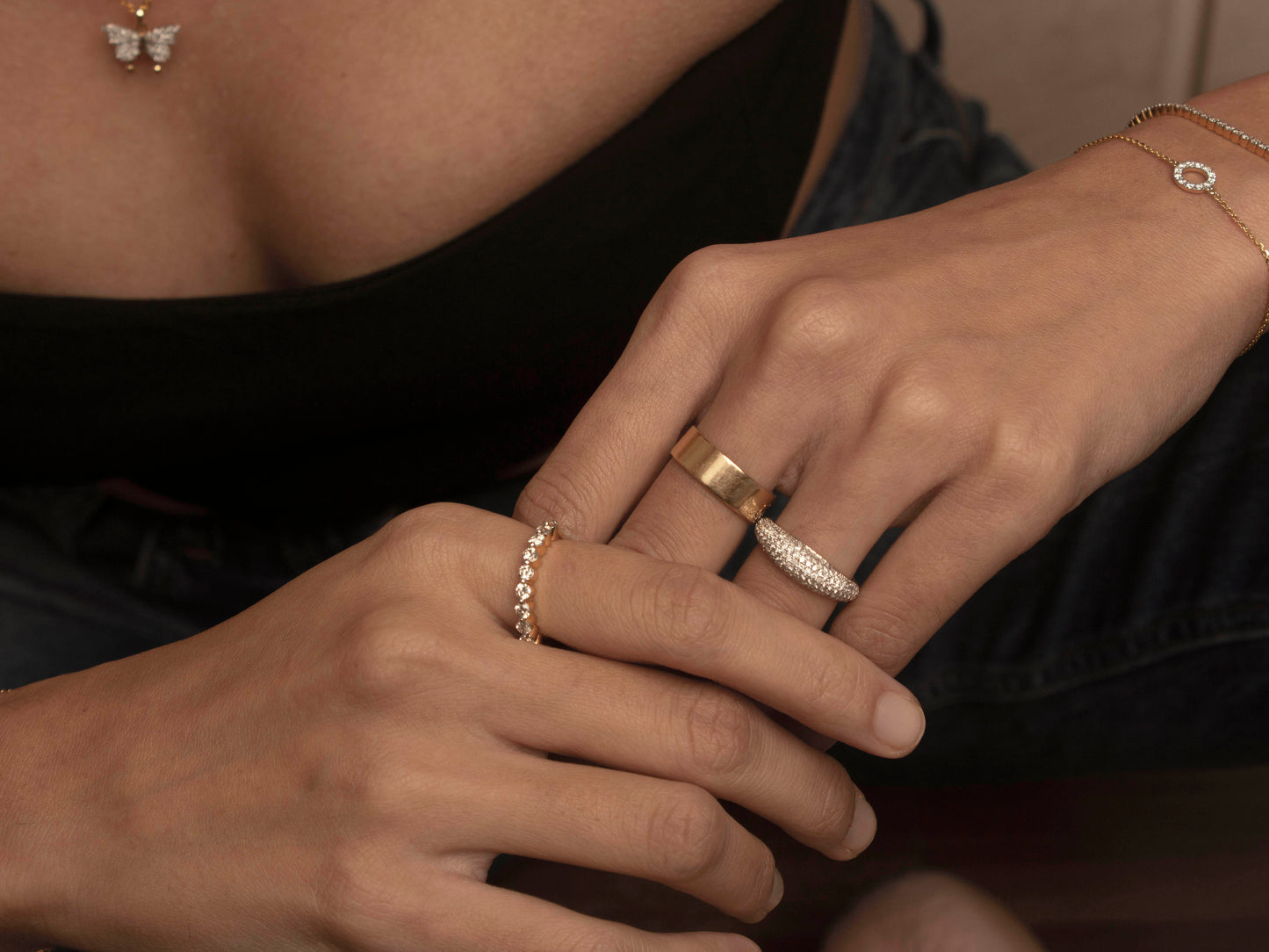 Pavé Diamond Dome Ring