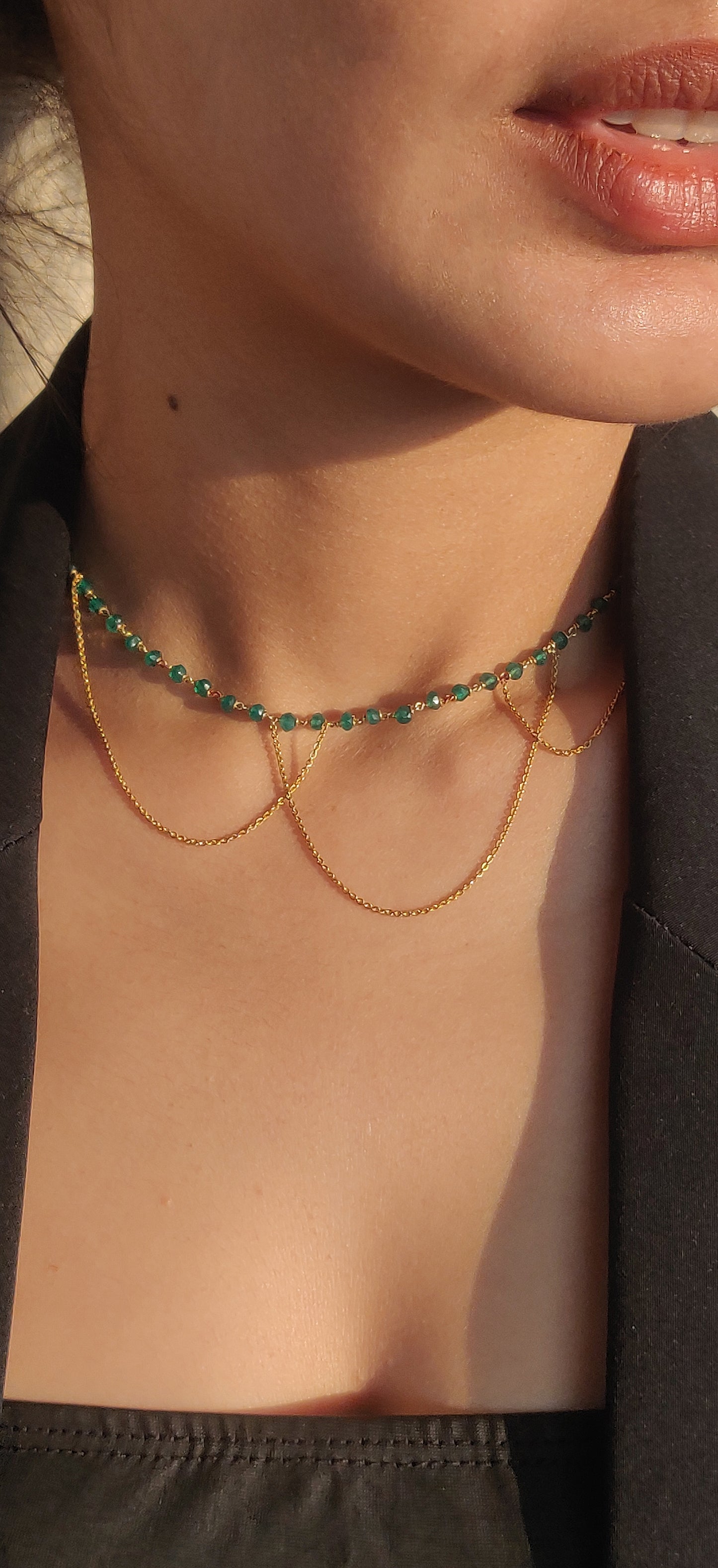 Green Onyx Choker
