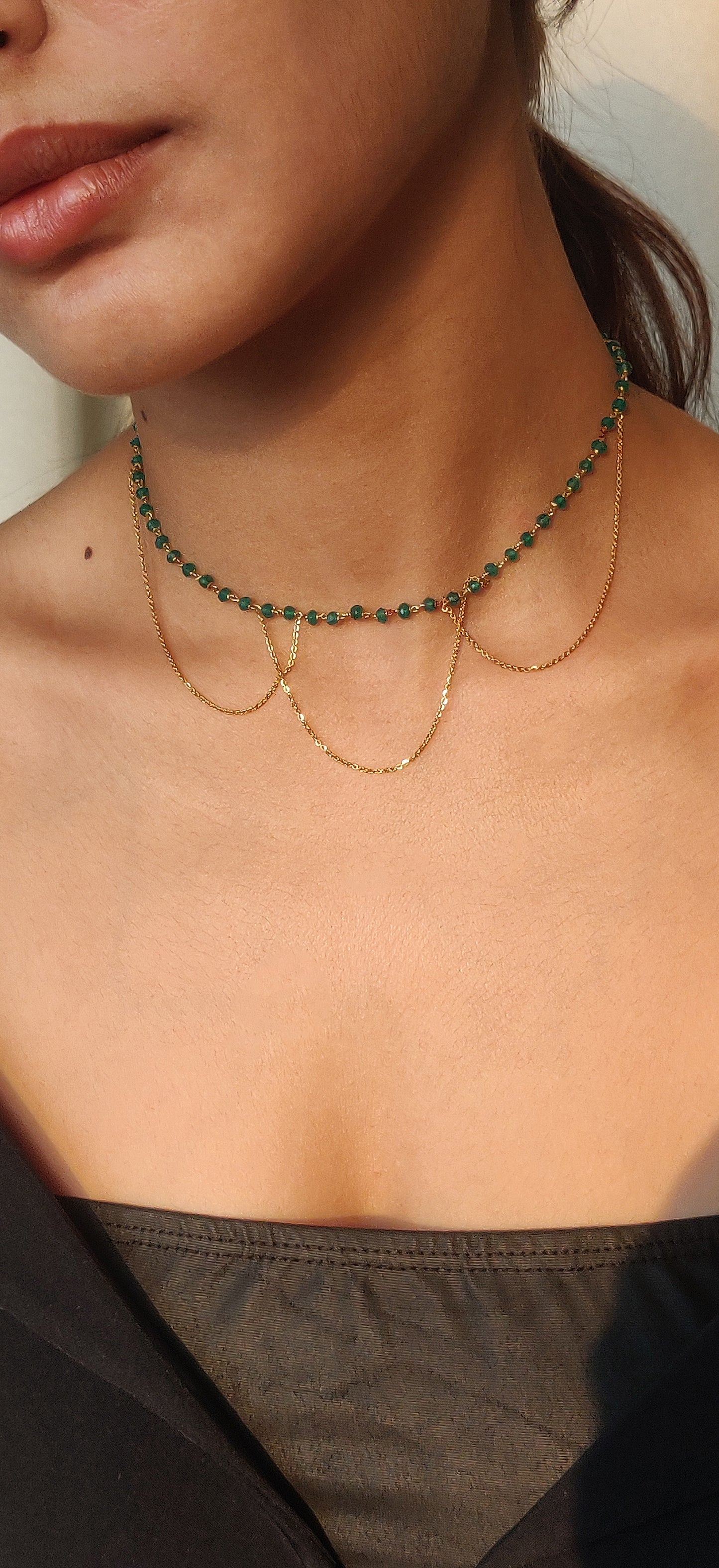Green Onyx Choker