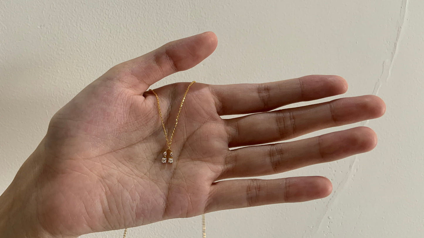 Double Dangle Diamond Necklace