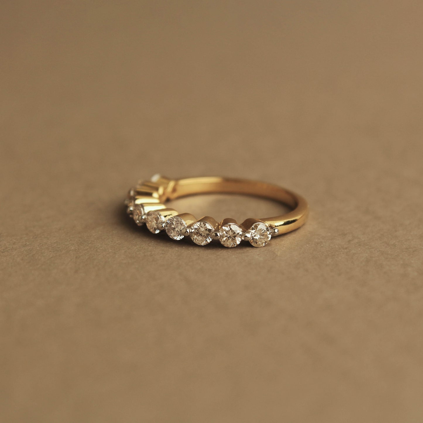 Round Diamond Half Eternity Band (0.68ct)