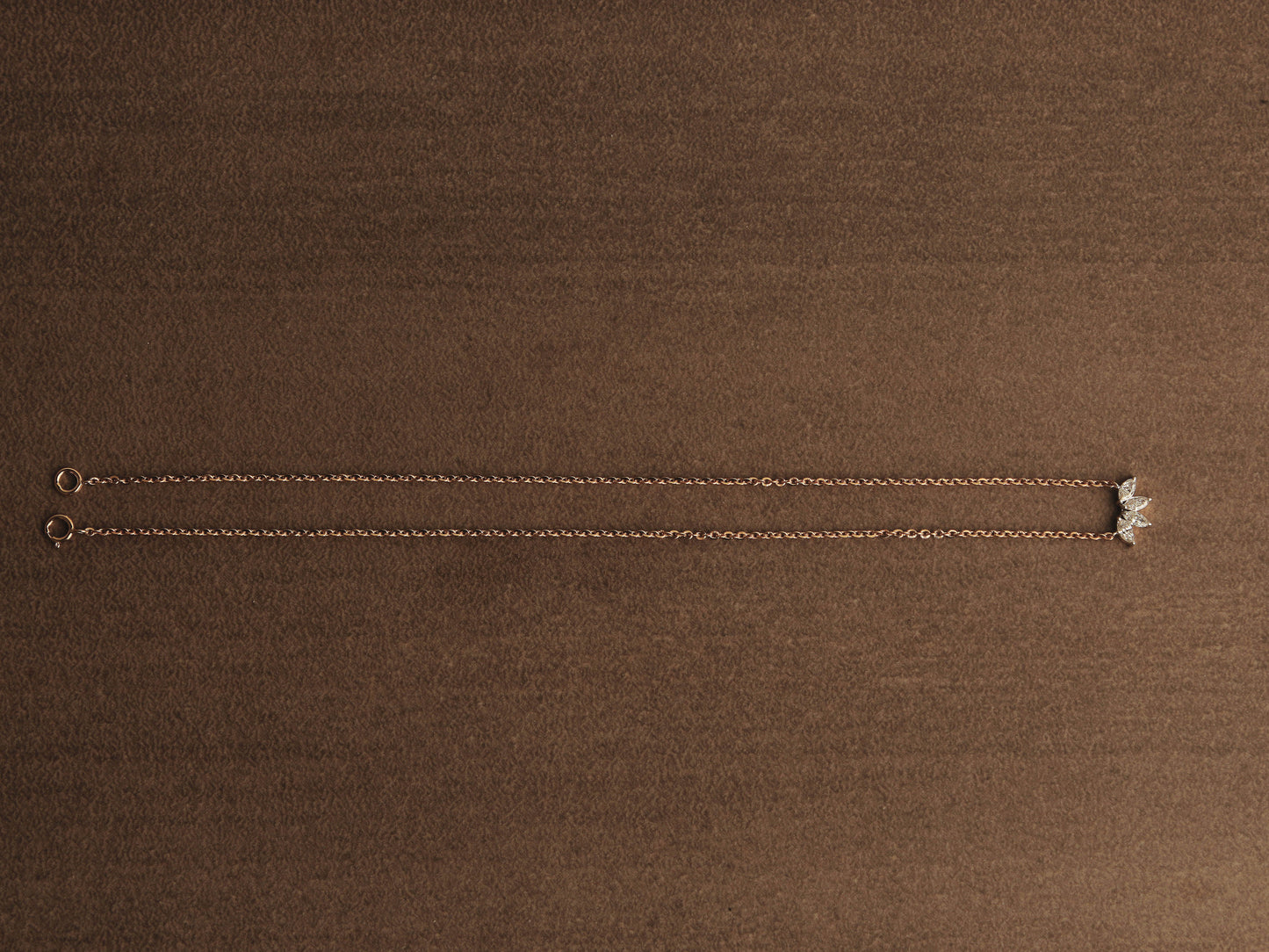 Lotus diamond necklace