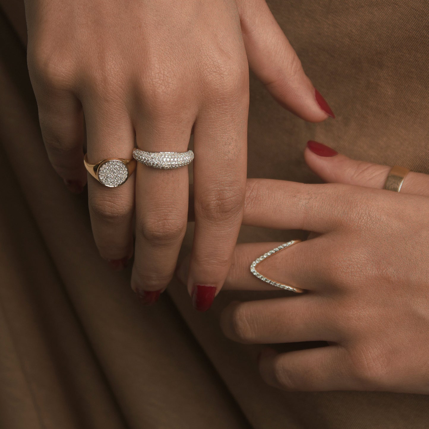 Pavé Diamond Dome Ring