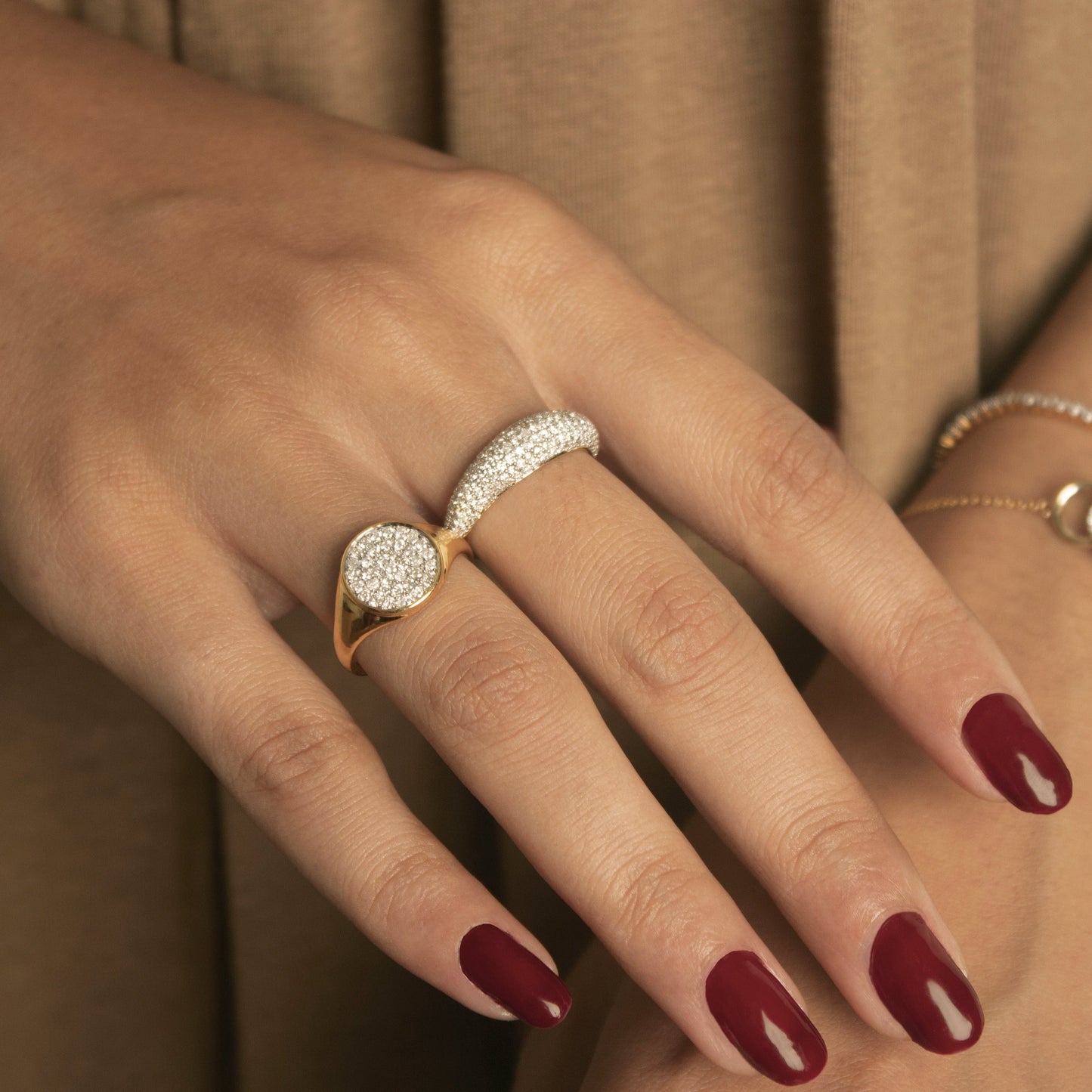 Pavé Diamond Dome Ring