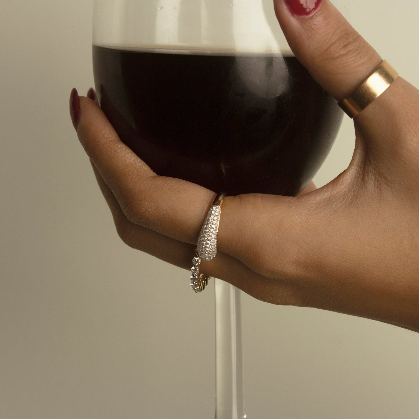 Pavé Diamond Dome Ring