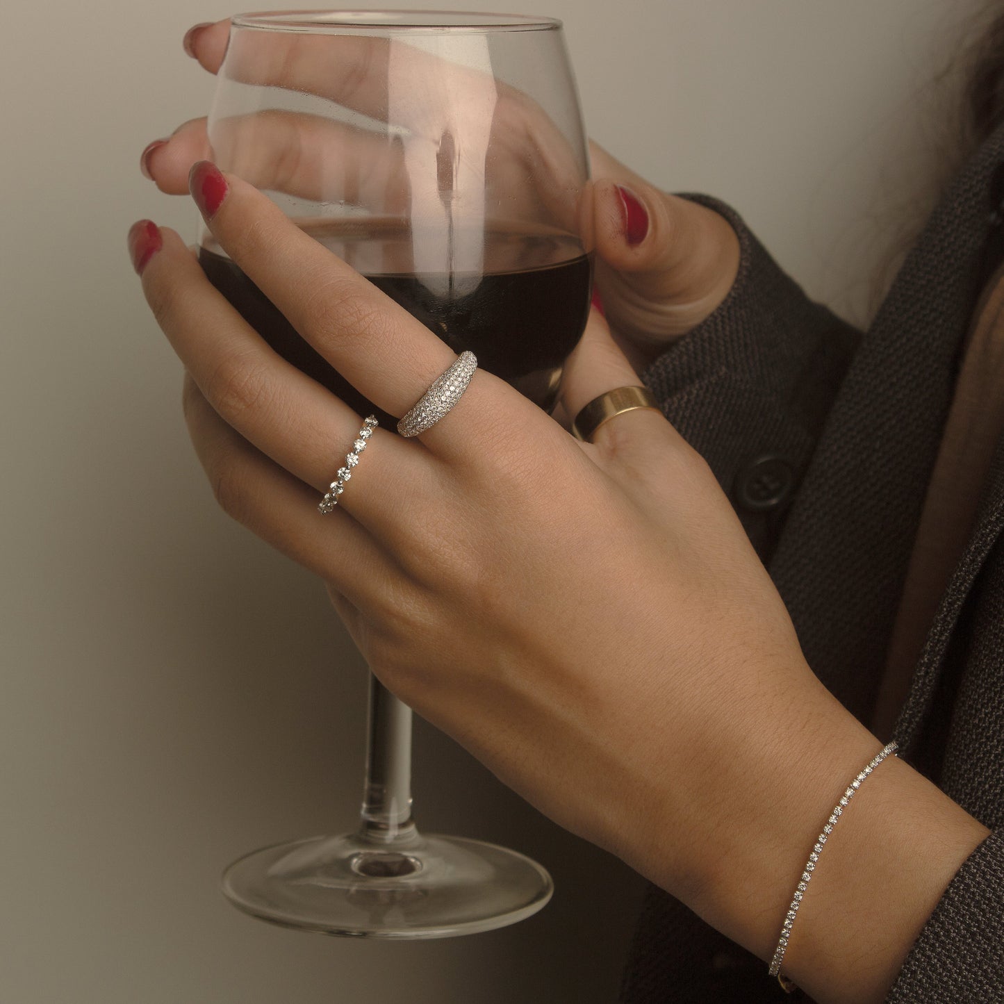 Pavé Diamond Dome Ring