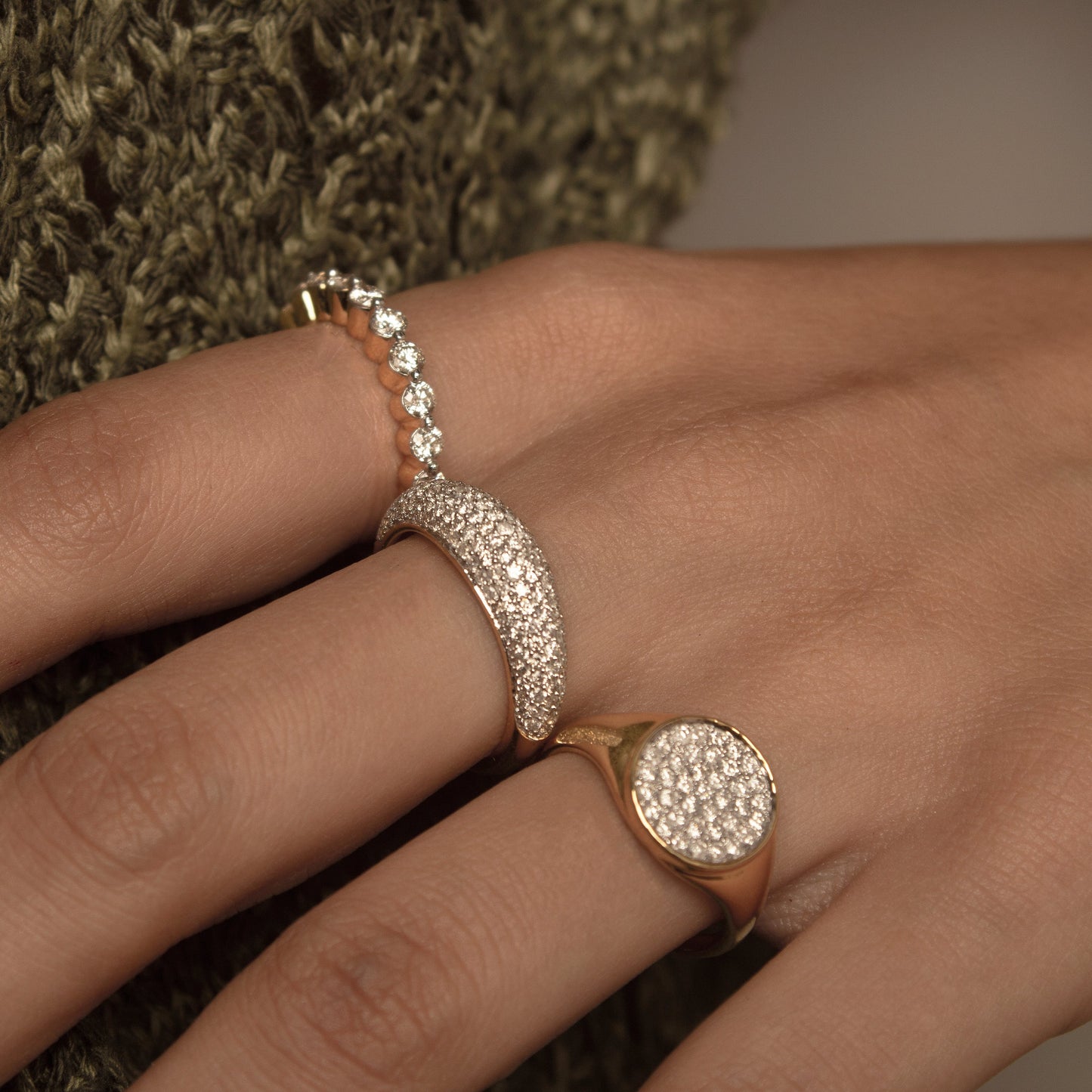 Pavé Diamond Dome Ring