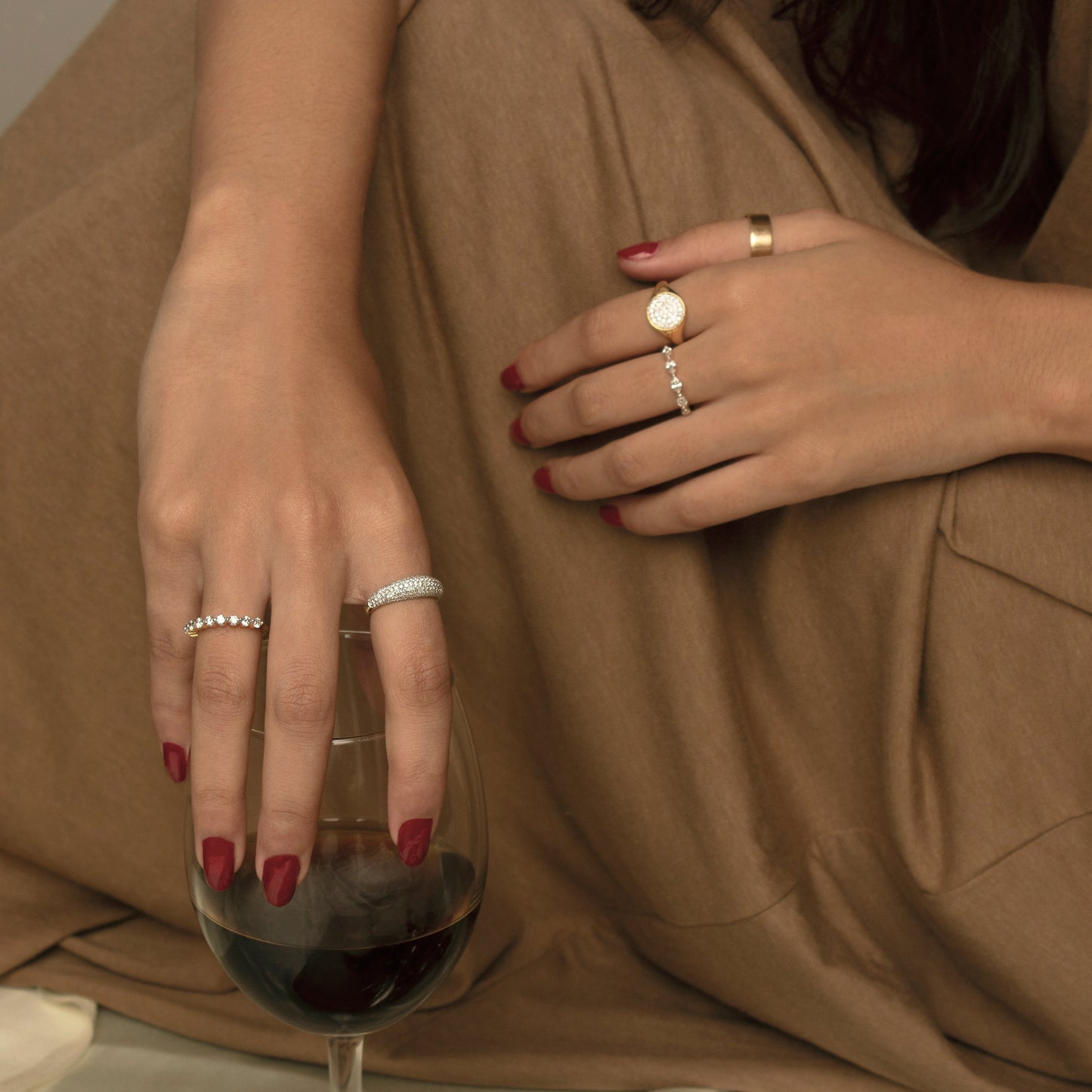 Pavé Diamond Dome Ring