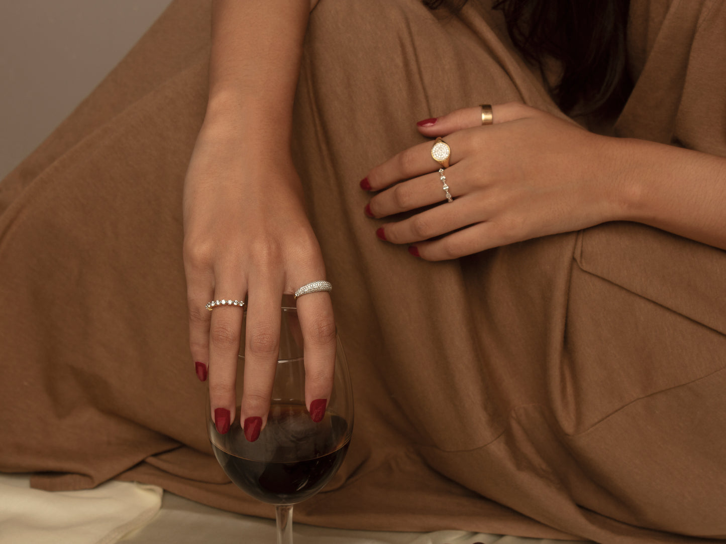 Pavé Diamond Dome Ring