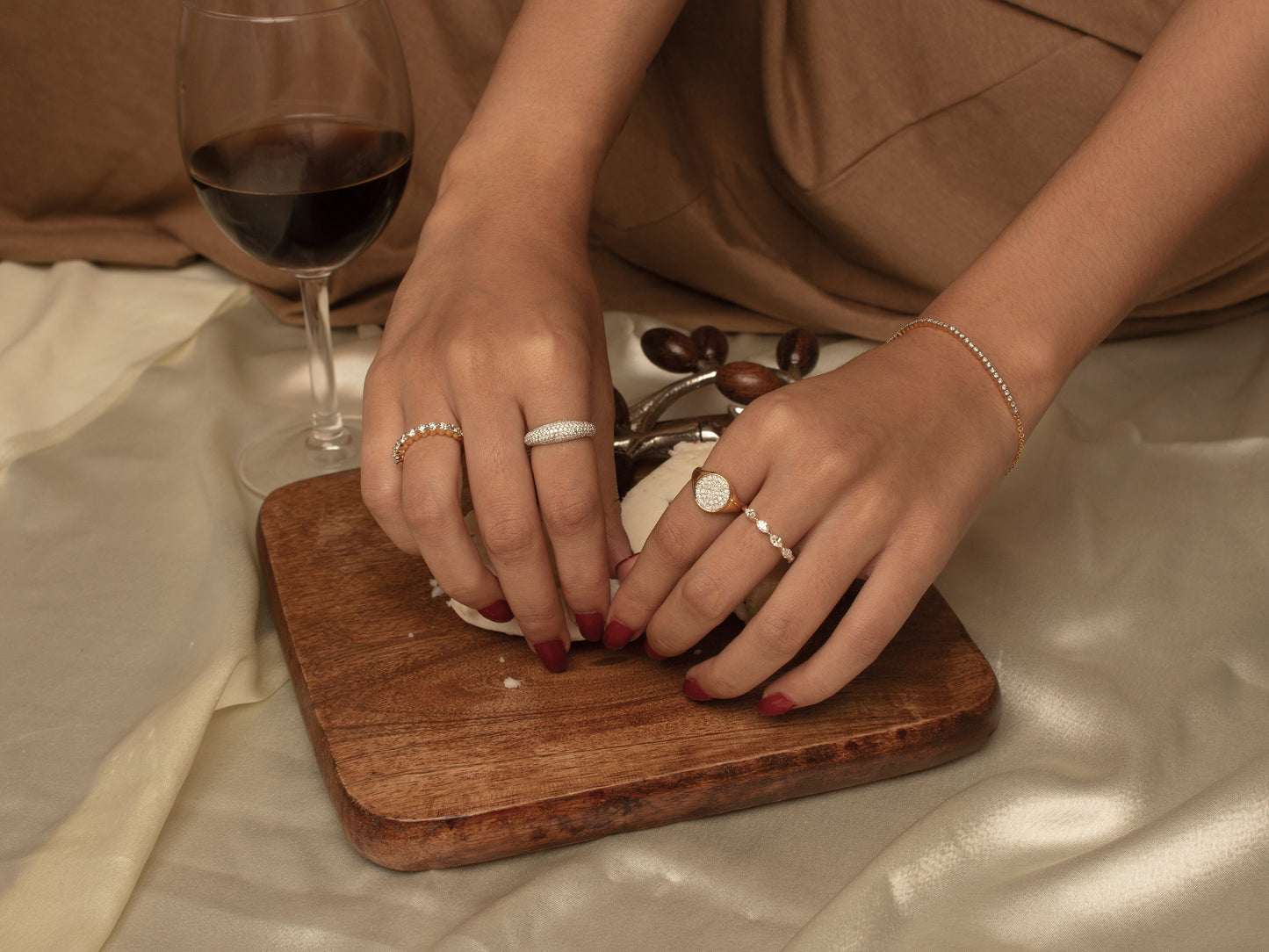 Pavé Diamond Signet Ring