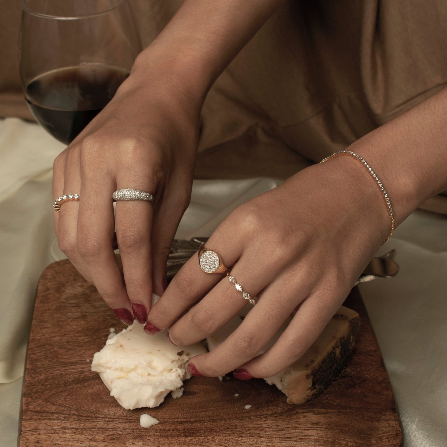 Marquise Diamond Half Eternity Band