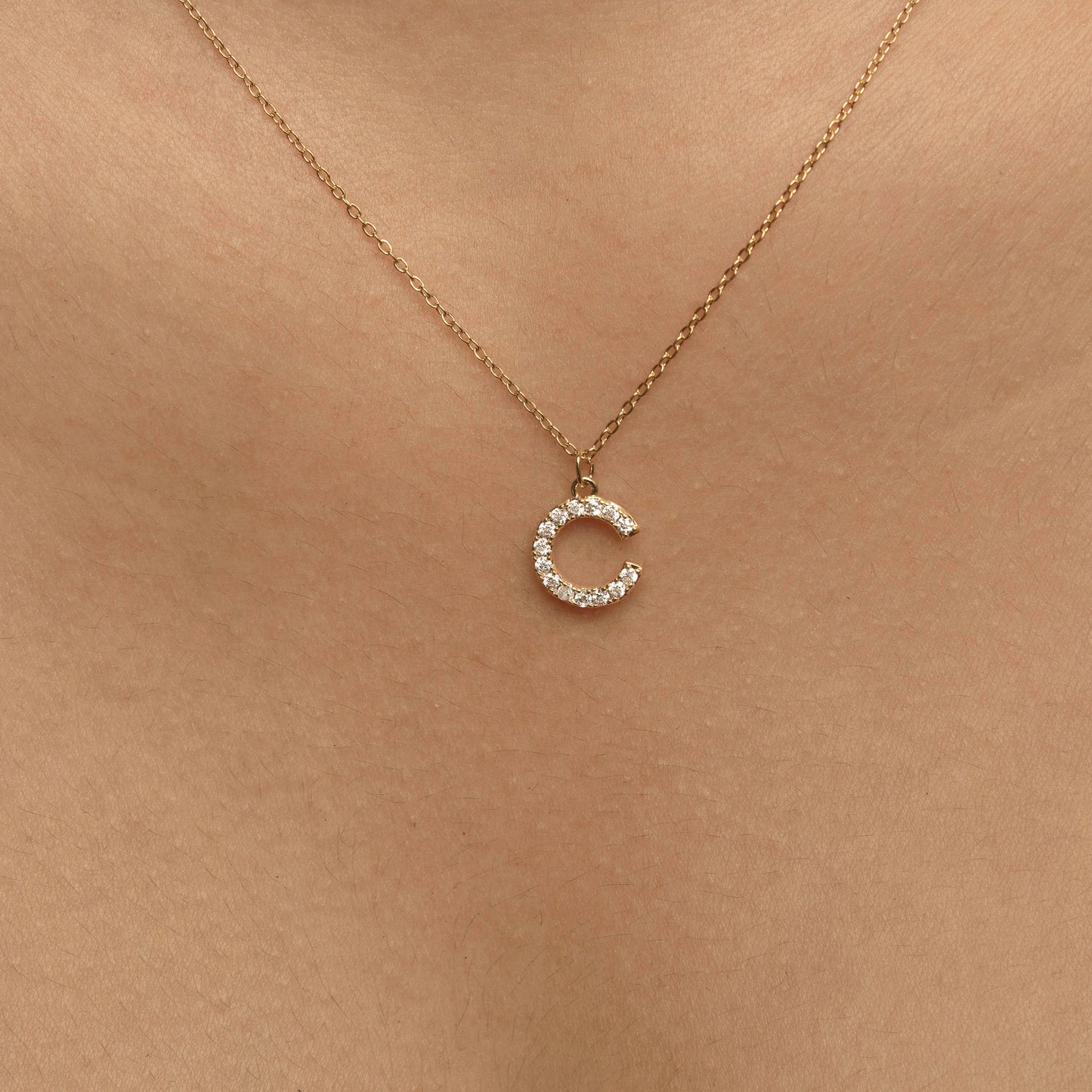 Initial Diamond Necklace
