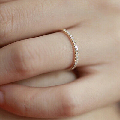 Pavé Diamond Half Eternity Band (0.25ct)