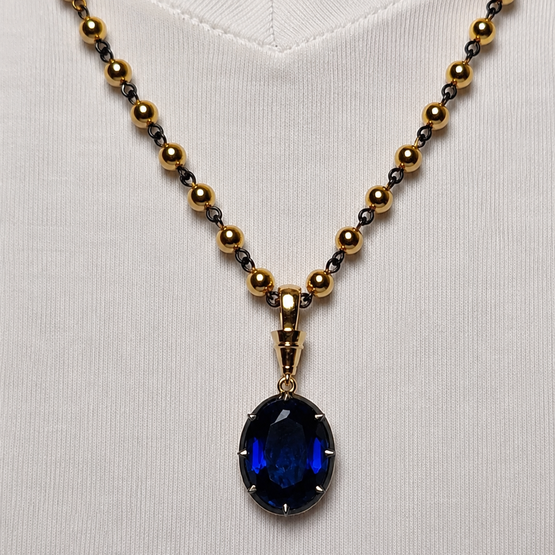 Umbre Necklace(Blue Sapphire)
