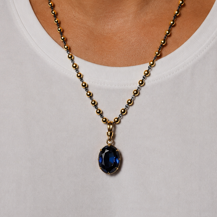 Umbre Necklace(Blue Sapphire)