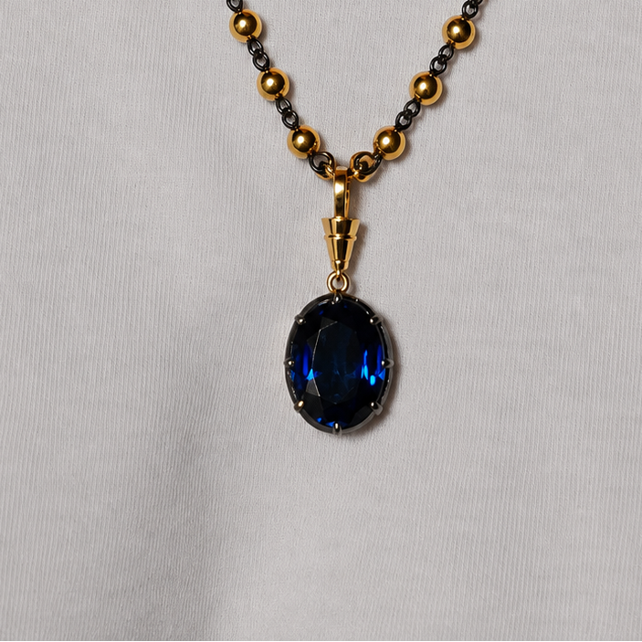 Umbre Necklace(Blue Sapphire)
