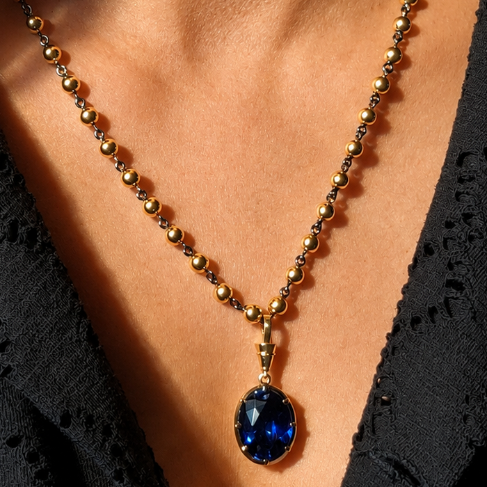 Umbre Necklace(Blue Sapphire)
