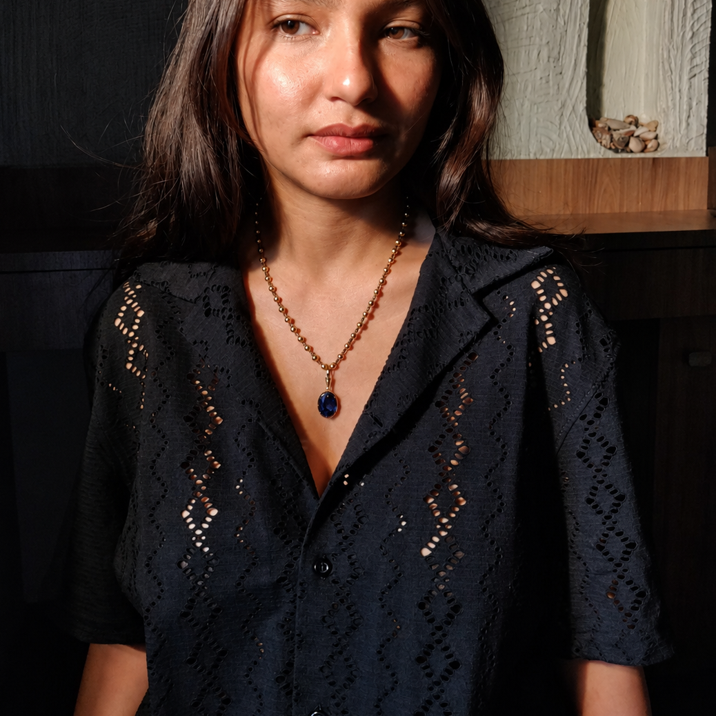 Umbre Necklace(Blue Sapphire)