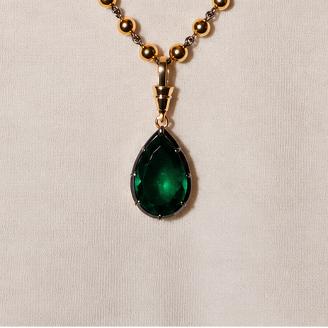 Umbre Necklace(Green Emerald)