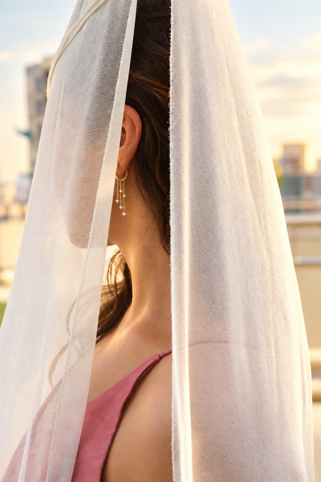 Diamond Waterflow Earrings