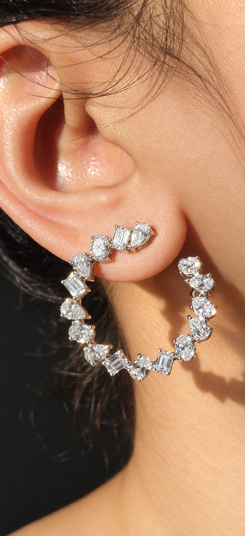 Multi Shape Open Diamond Circlets