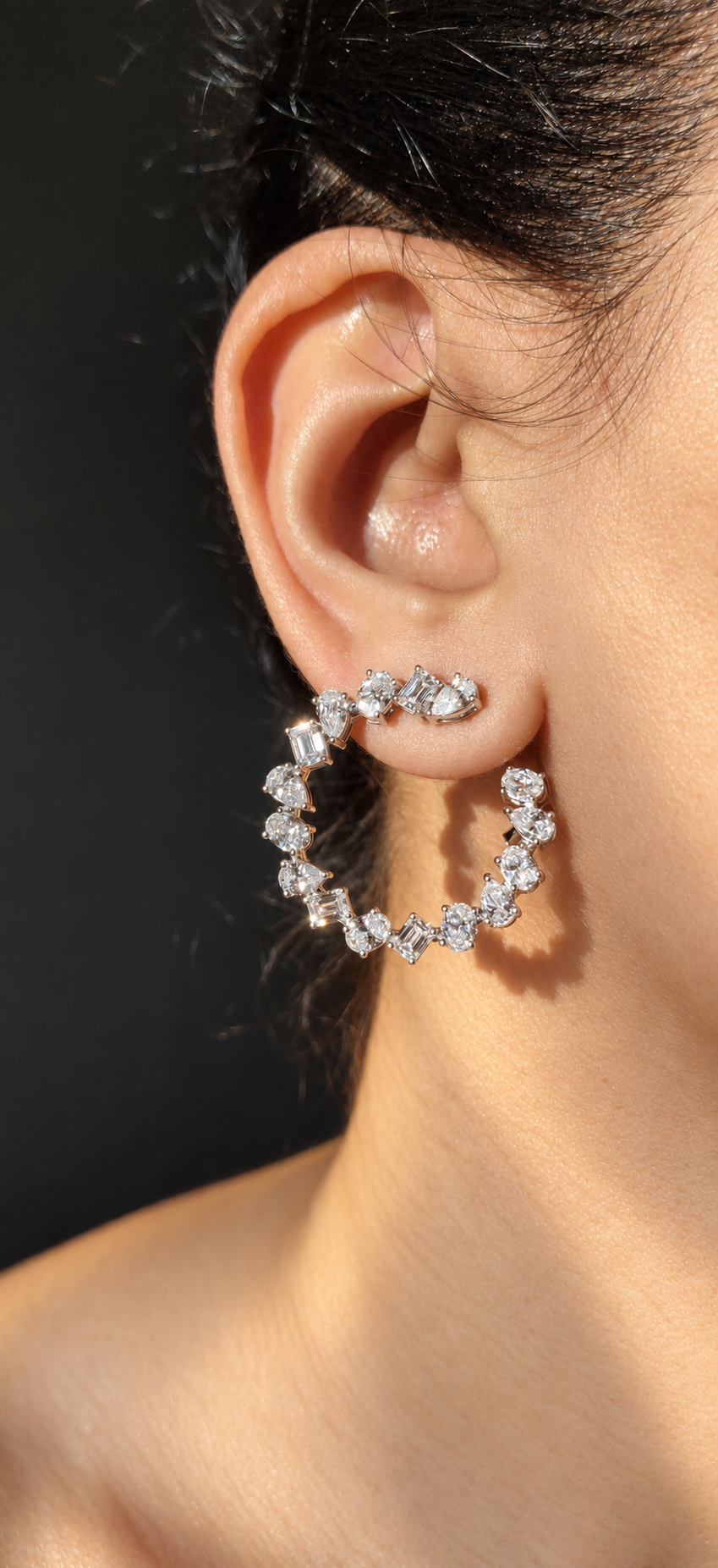 Multi Shape Open Diamond Circlets