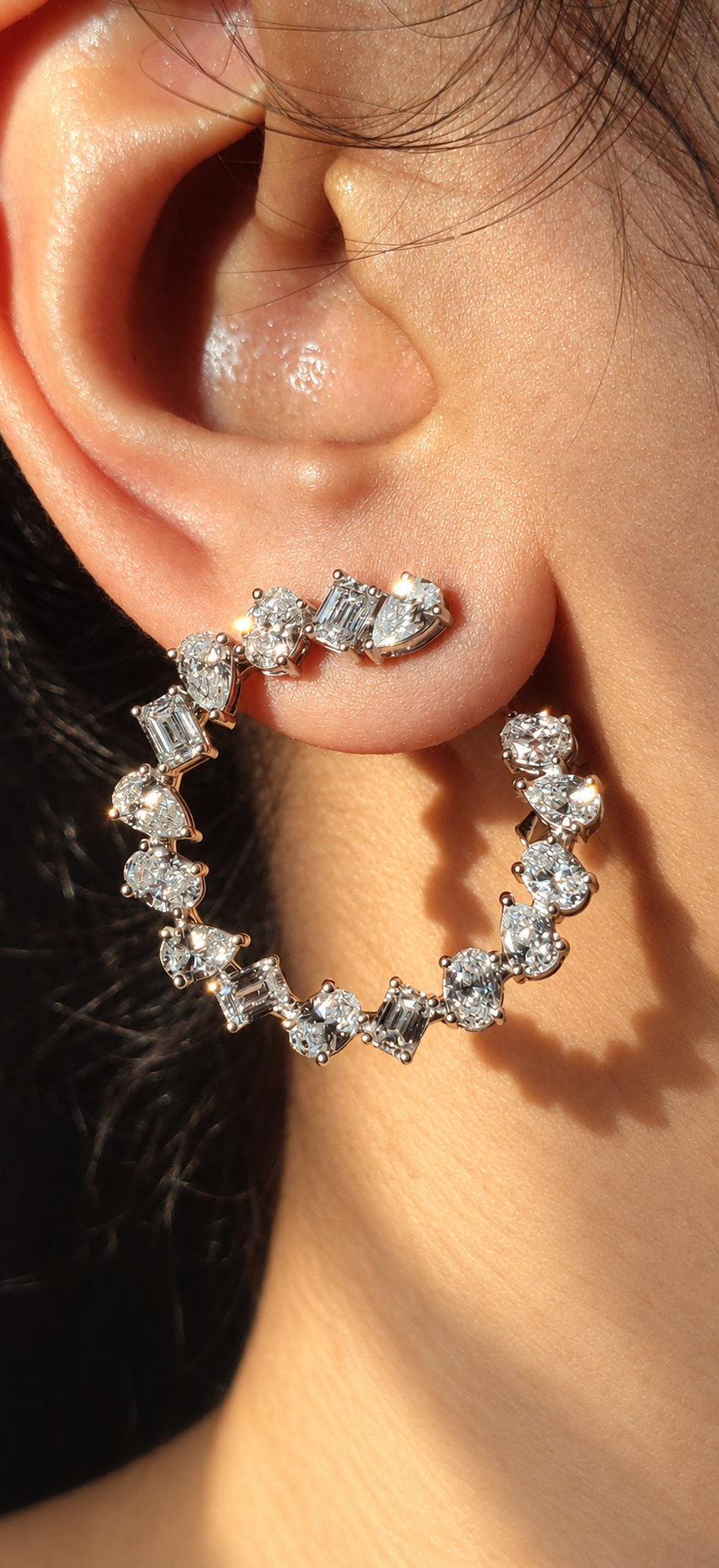 Multi Shape Open Diamond Circlets