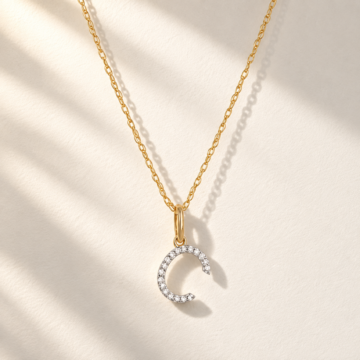 Initial Diamond Necklace