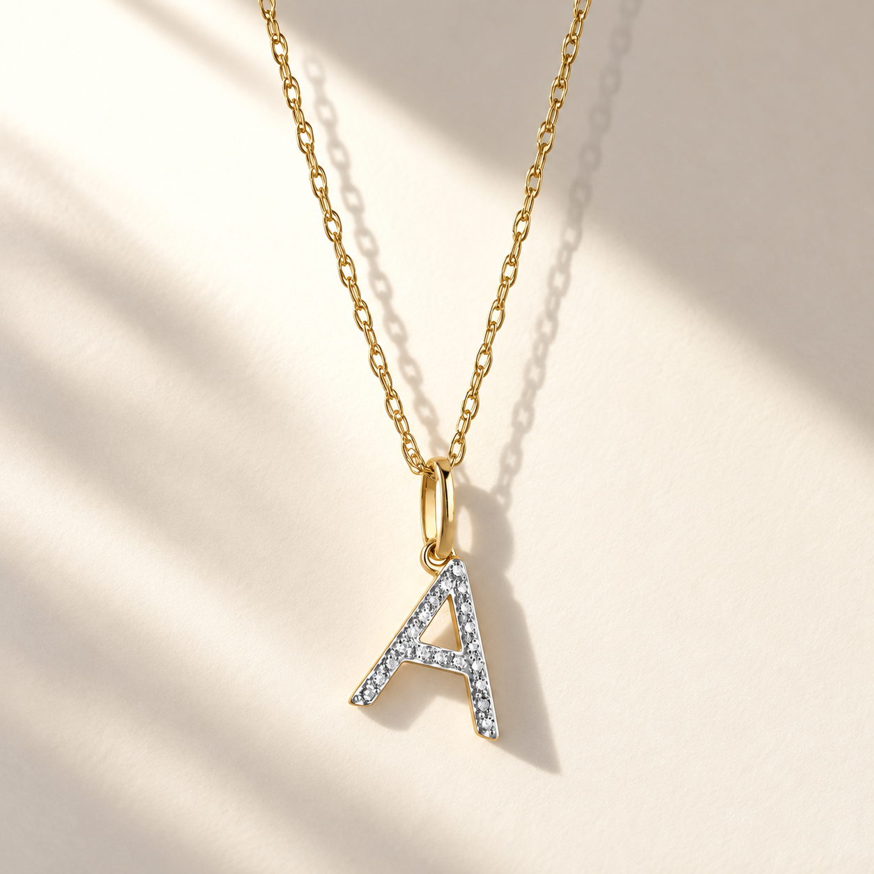 Initial Diamond Necklace