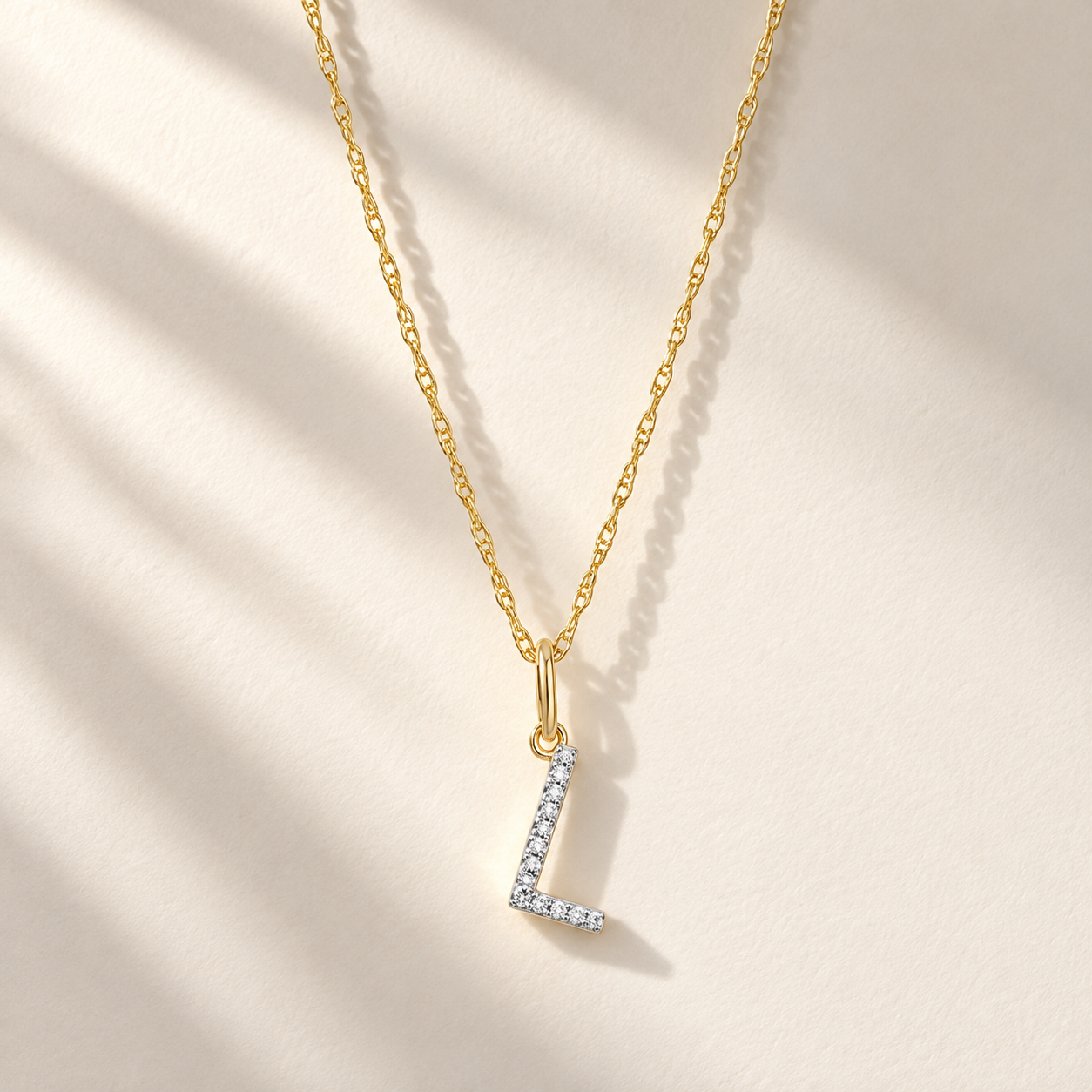 Initial Diamond Necklace