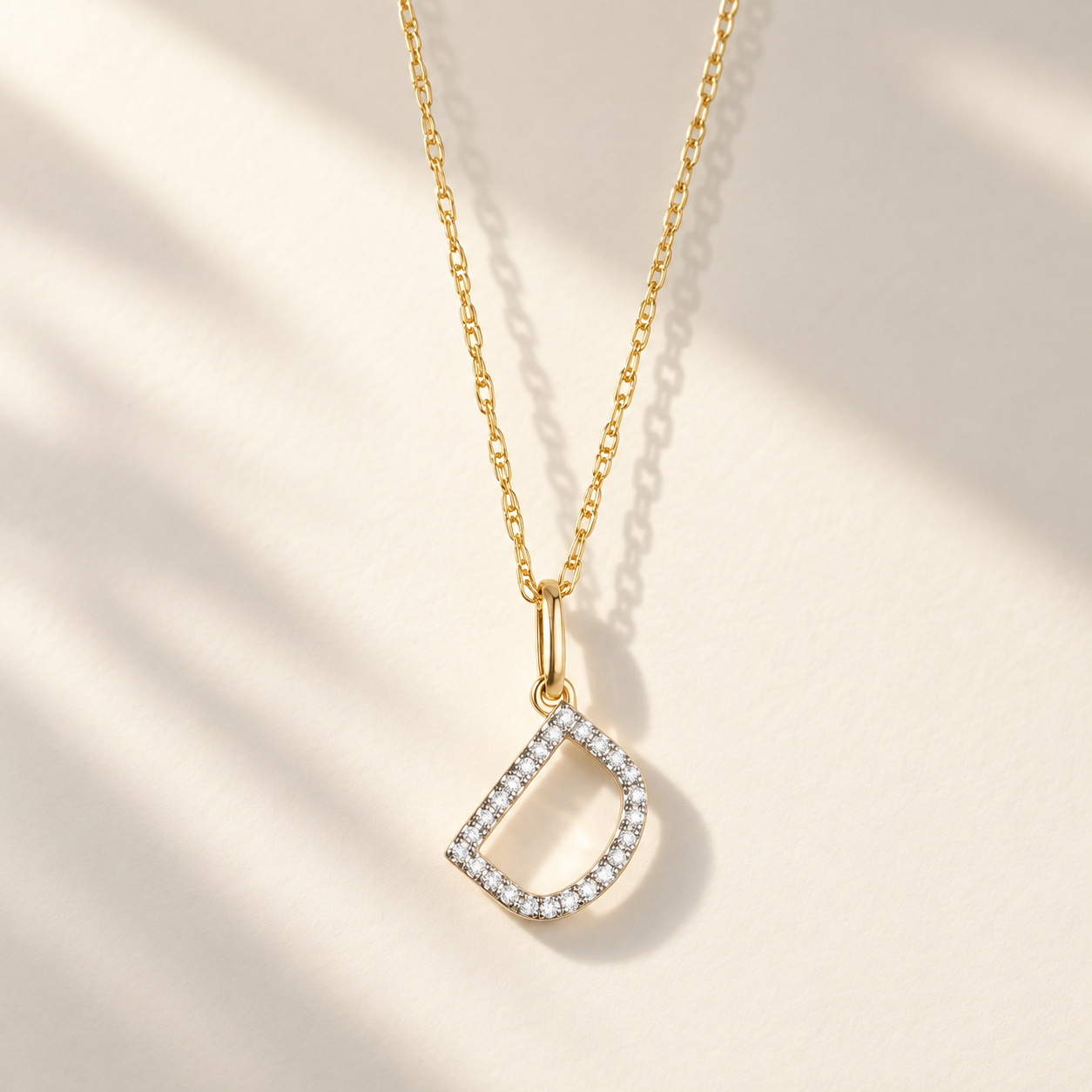 Initial Diamond Necklace
