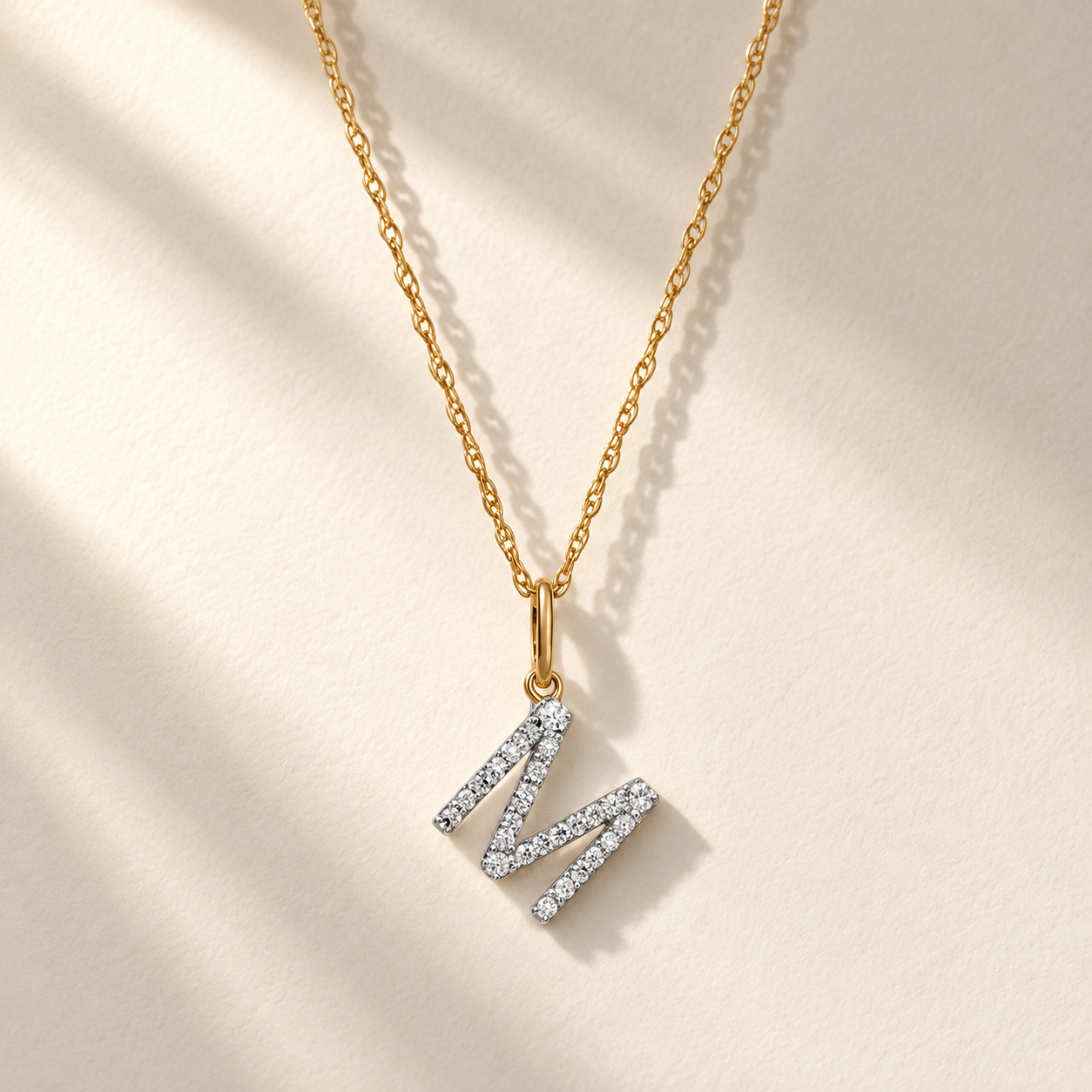 Initial Diamond Necklace