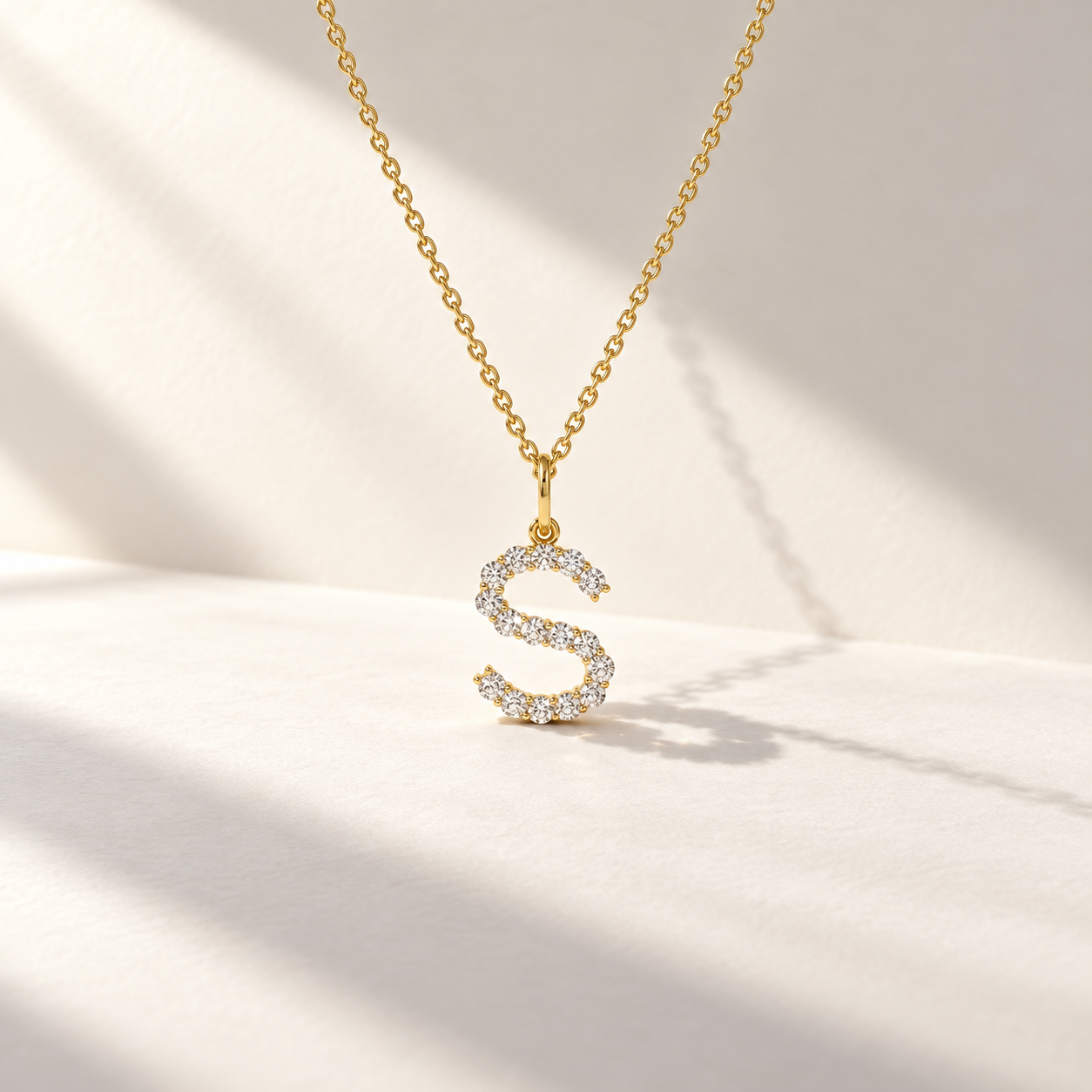 Initial Diamond Necklace