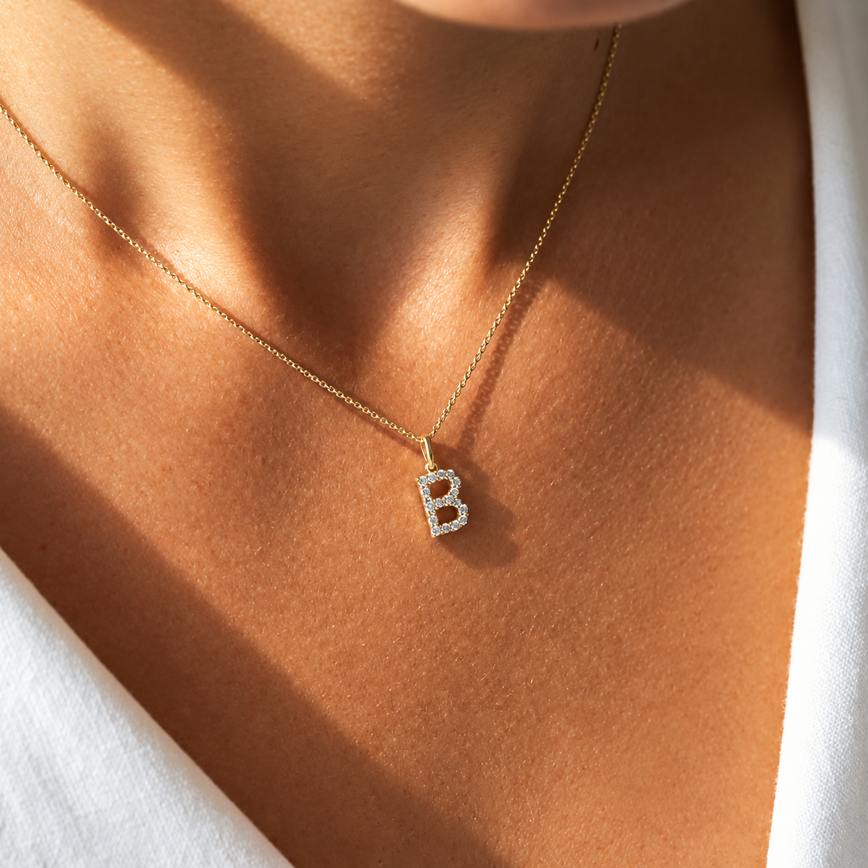 Initial Diamond Necklace