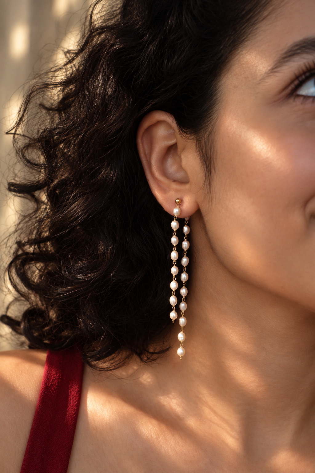 Link Pearl Earrings
