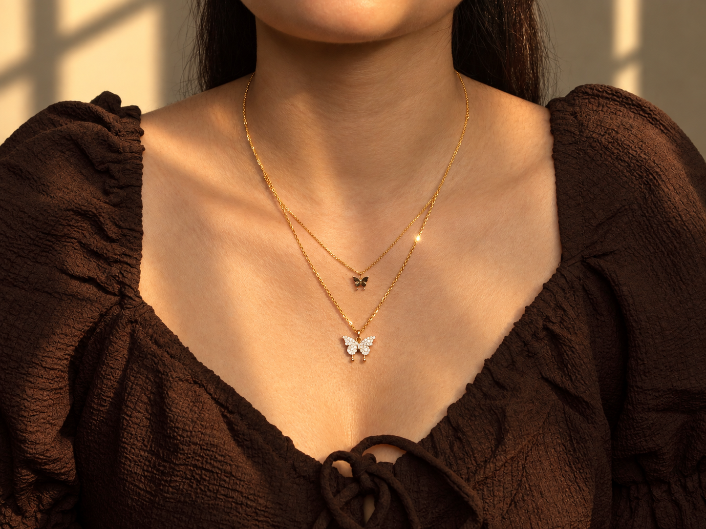 Butterfly Diamond Necklace