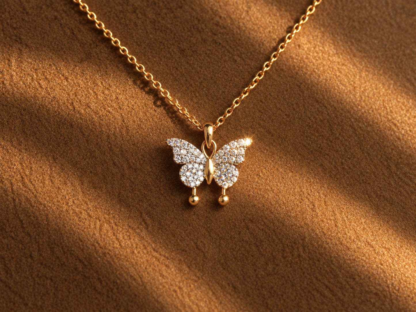 Butterfly Diamond Necklace