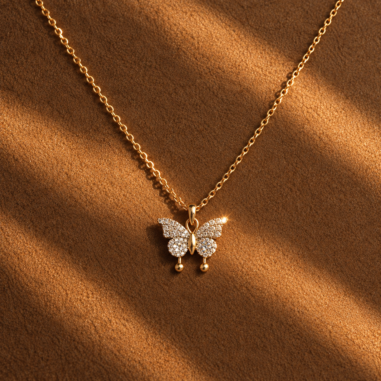 Butterfly Diamond Necklace