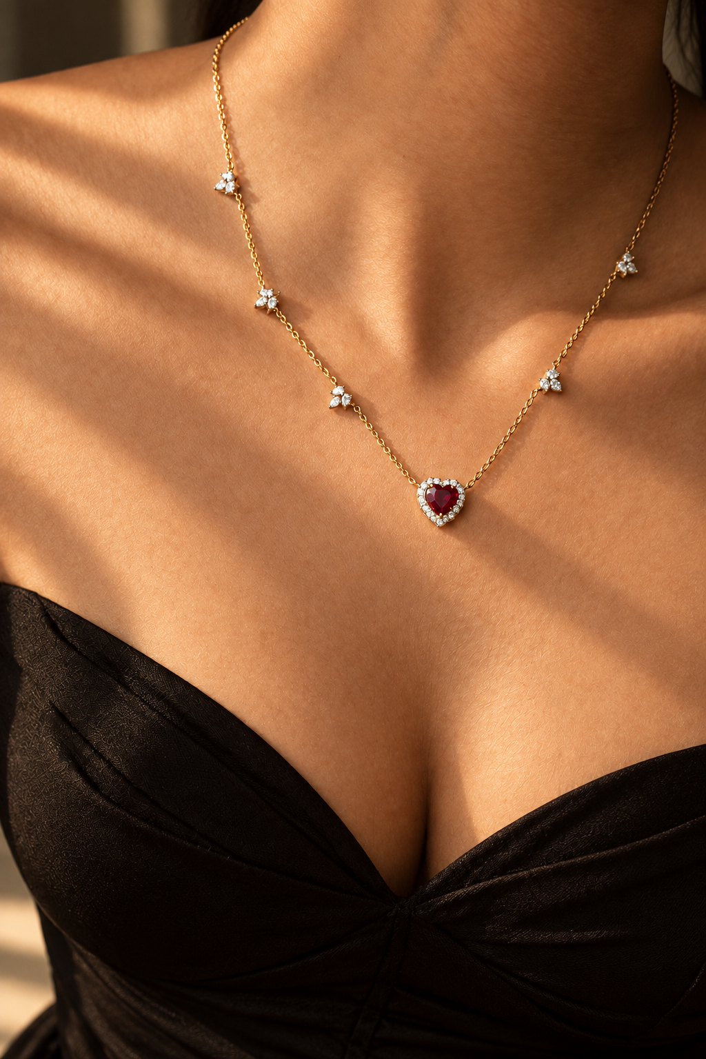 Queen of Hearts Diamond Necklace