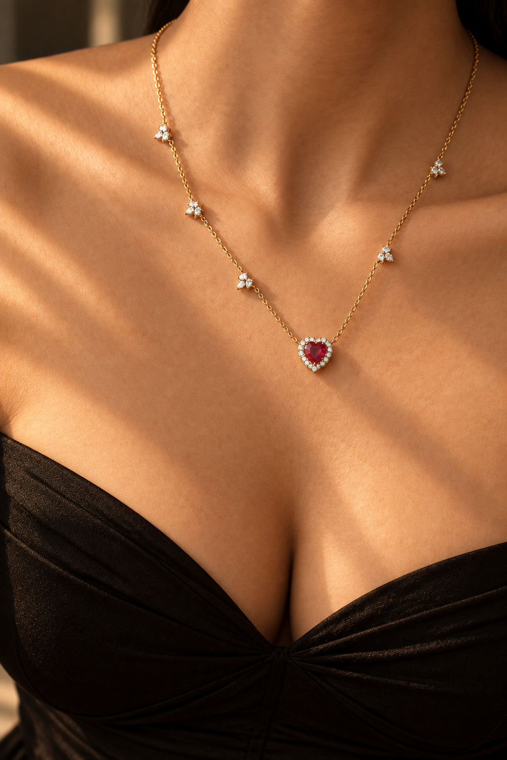 Queen of Hearts Diamond Necklace