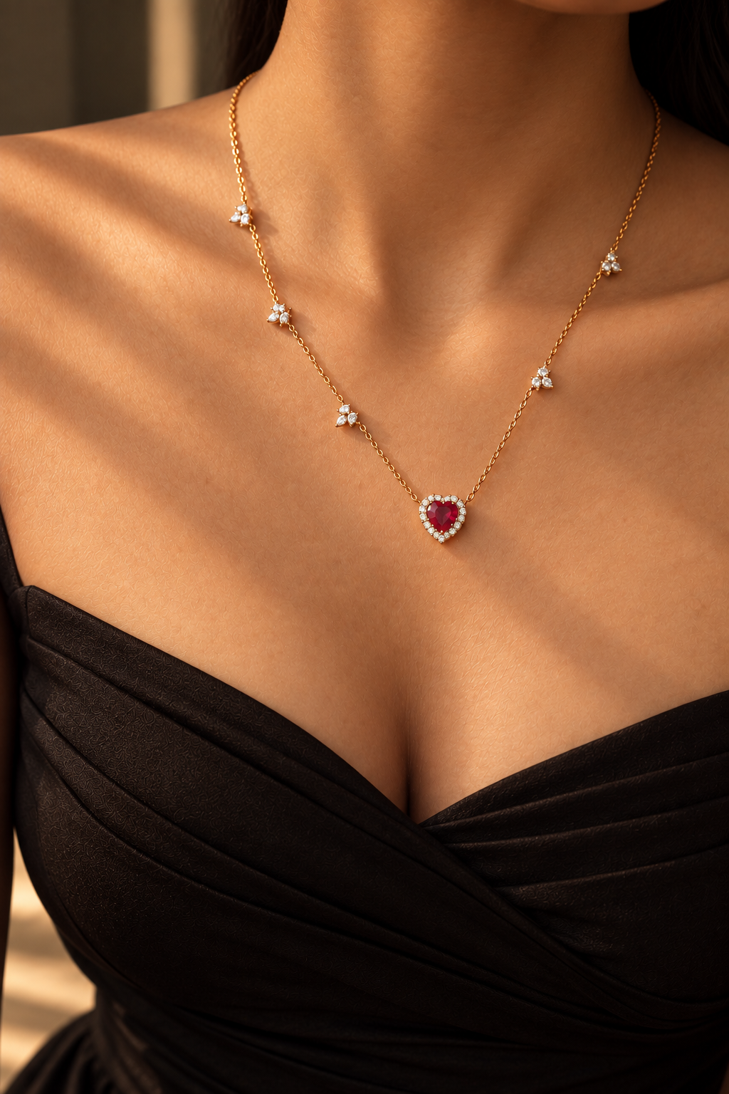 Queen of Hearts Diamond Necklace
