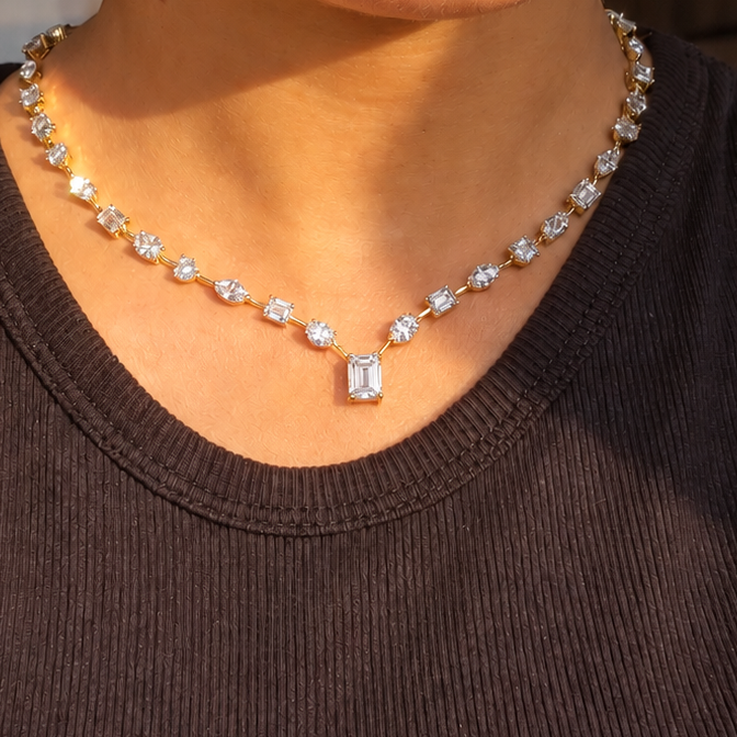 Multi-Shape Assembly Necklace
