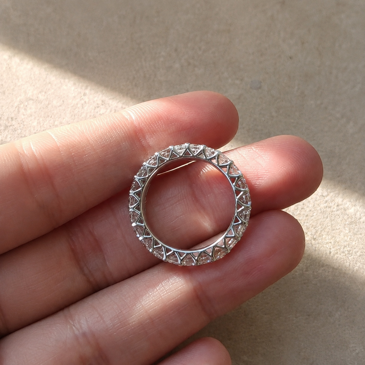 Round Diamond Eternity Band