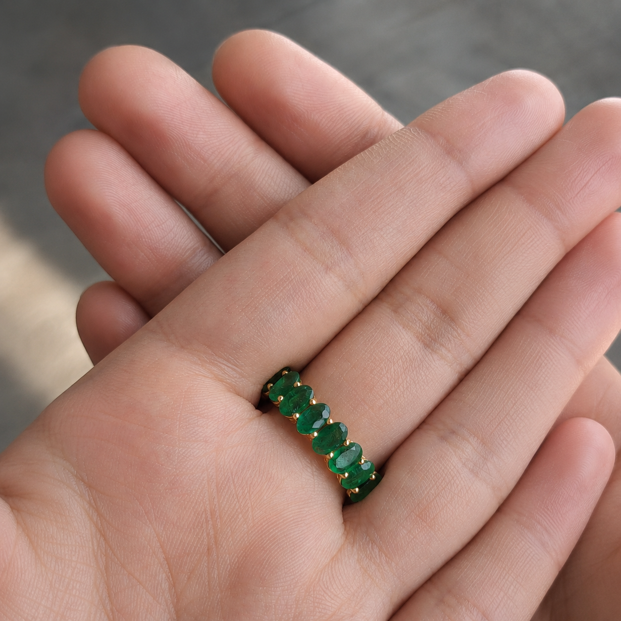 Emerald Eternity Band